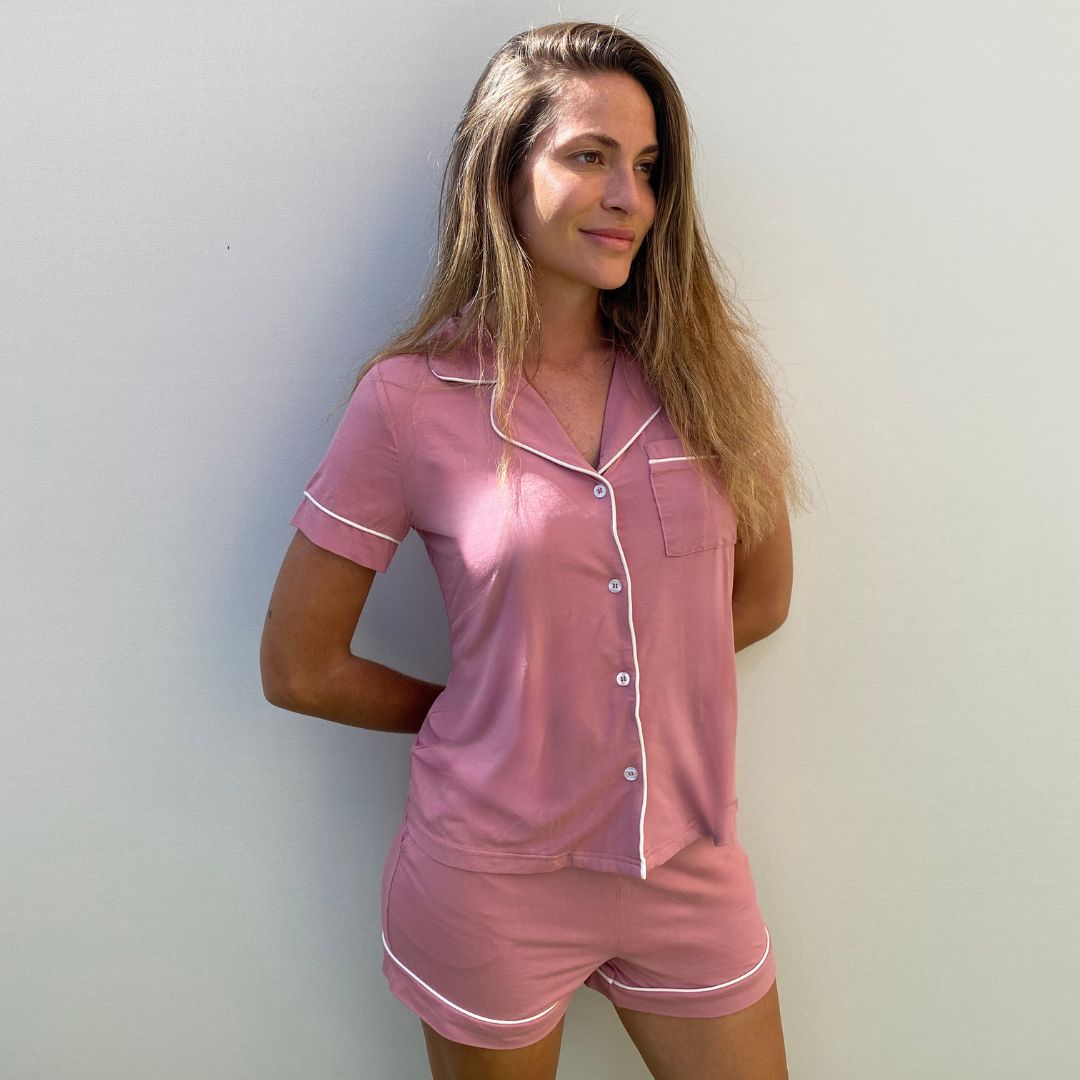 Pijama corto TENCEL™ Modal - Rosa