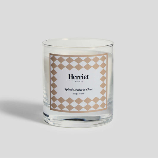 Herriet - vela perfumada hecha a mano en España - Spiced orange and clove
