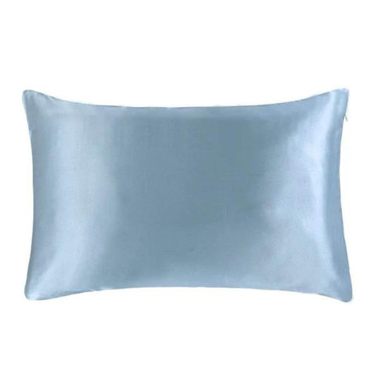 funda de almohada de herriet, las mejores fundas de almohada de seda, antibacterianas e hipoalergénicas, en azul cielo