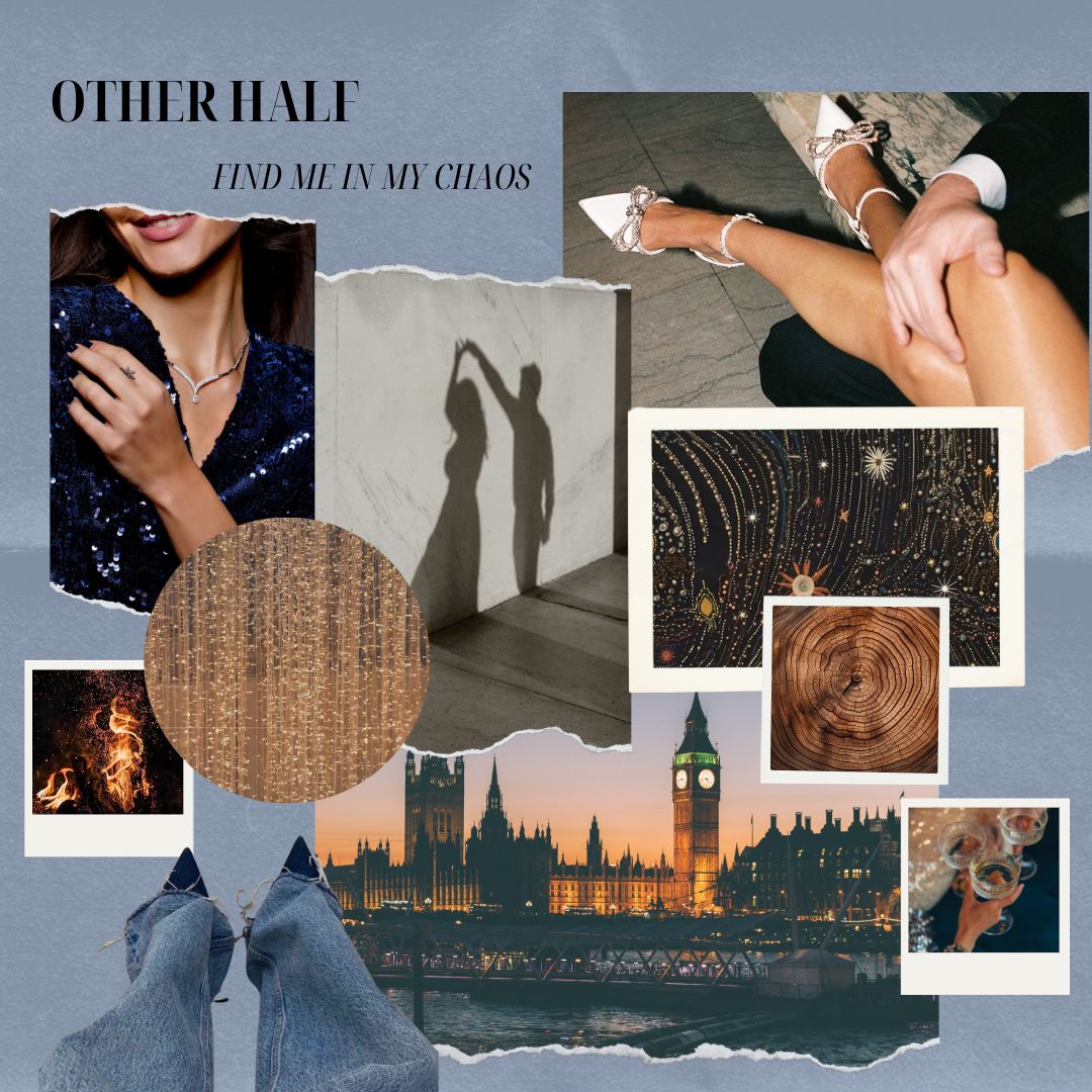 moodboard que usamos al crear la vela y el ambientador other half de herriet