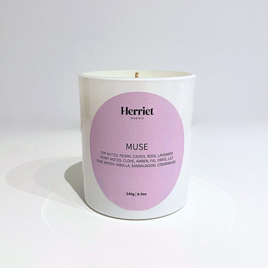 vela aromáticas Muse de Herriet, aroma floral y amaderado