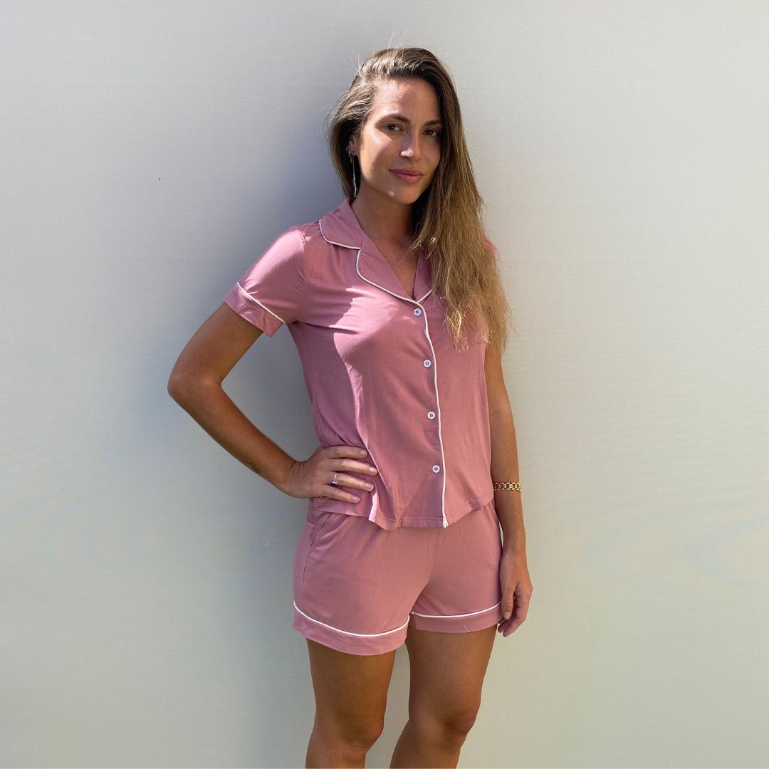 Tencel Modal Short Pyjama Set - Pink